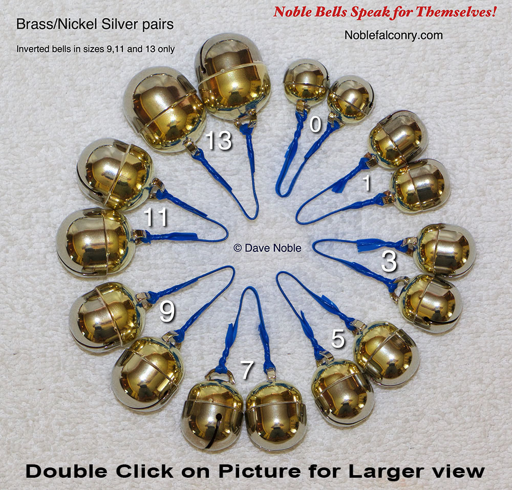 Noble Bells Brass and Nickel Silver Bell Sizes